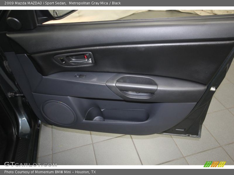 Metropolitan Gray Mica / Black 2009 Mazda MAZDA3 i Sport Sedan
