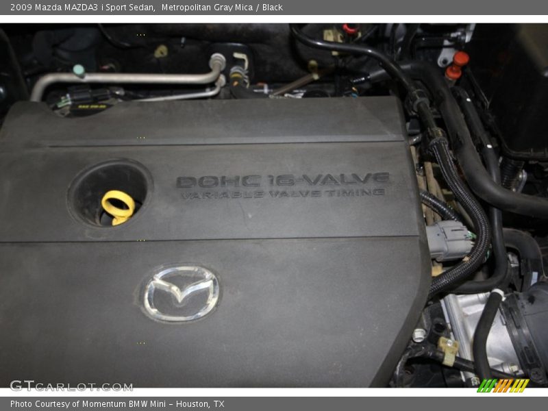 Metropolitan Gray Mica / Black 2009 Mazda MAZDA3 i Sport Sedan