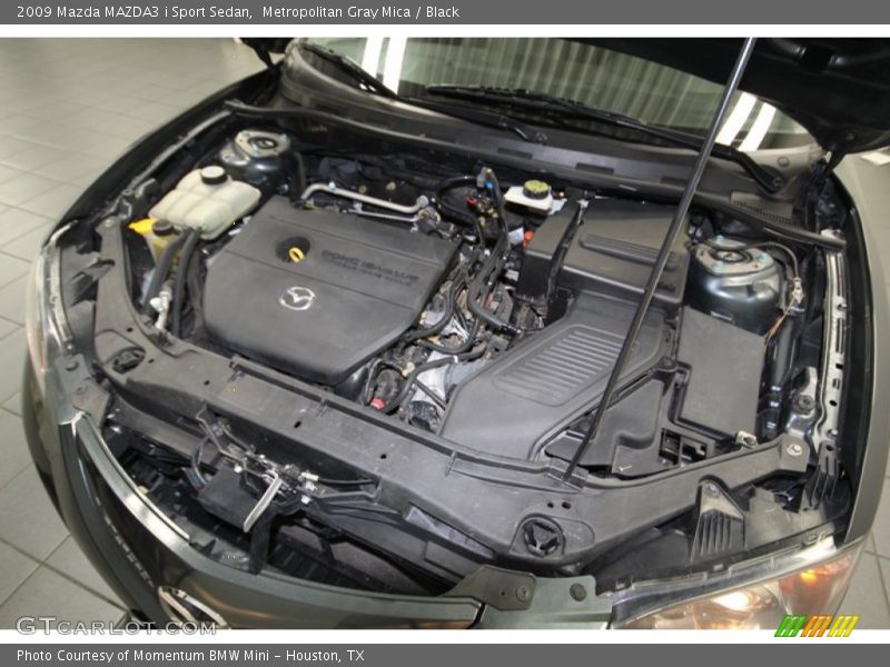 Metropolitan Gray Mica / Black 2009 Mazda MAZDA3 i Sport Sedan