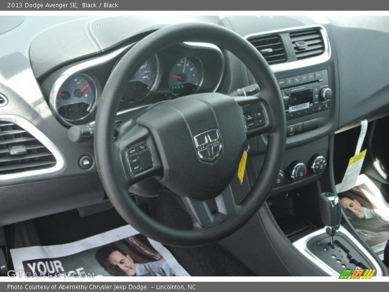 Black / Black 2013 Dodge Avenger SE