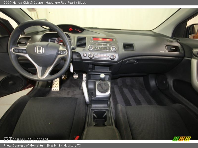 Habanero Red Pearl / Black 2007 Honda Civic Si Coupe