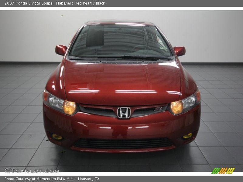 Habanero Red Pearl / Black 2007 Honda Civic Si Coupe