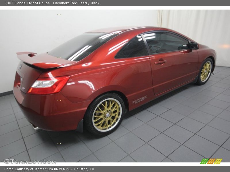 Habanero Red Pearl / Black 2007 Honda Civic Si Coupe
