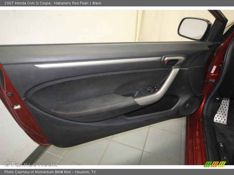Habanero Red Pearl / Black 2007 Honda Civic Si Coupe