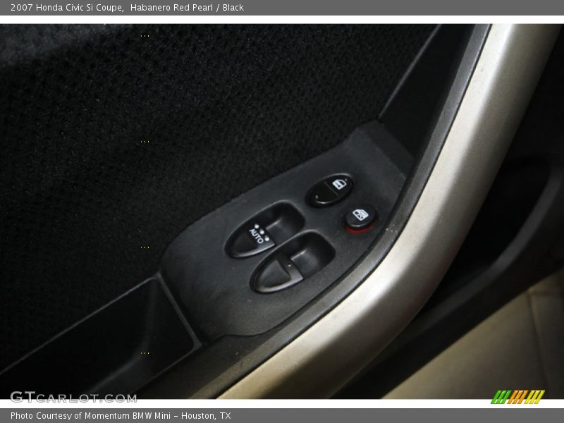 Habanero Red Pearl / Black 2007 Honda Civic Si Coupe