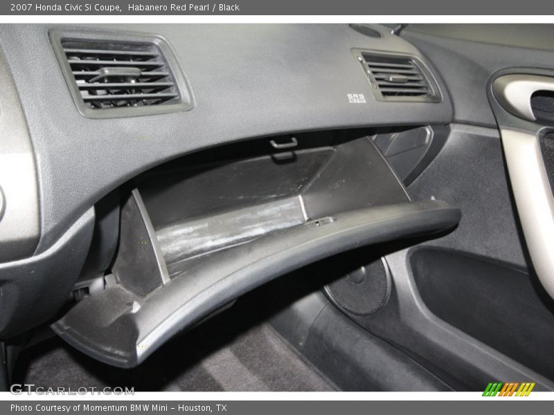 Habanero Red Pearl / Black 2007 Honda Civic Si Coupe