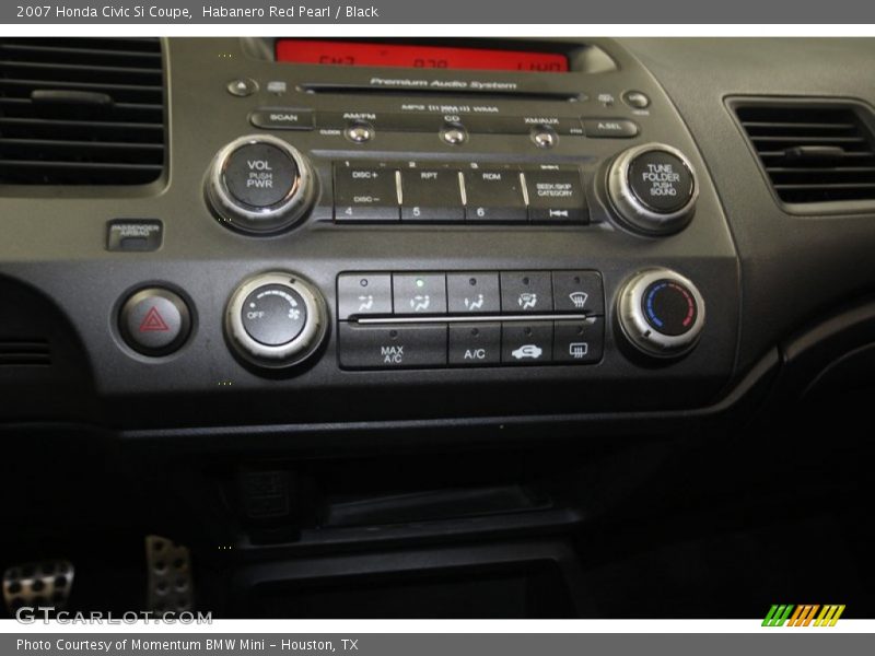 Habanero Red Pearl / Black 2007 Honda Civic Si Coupe