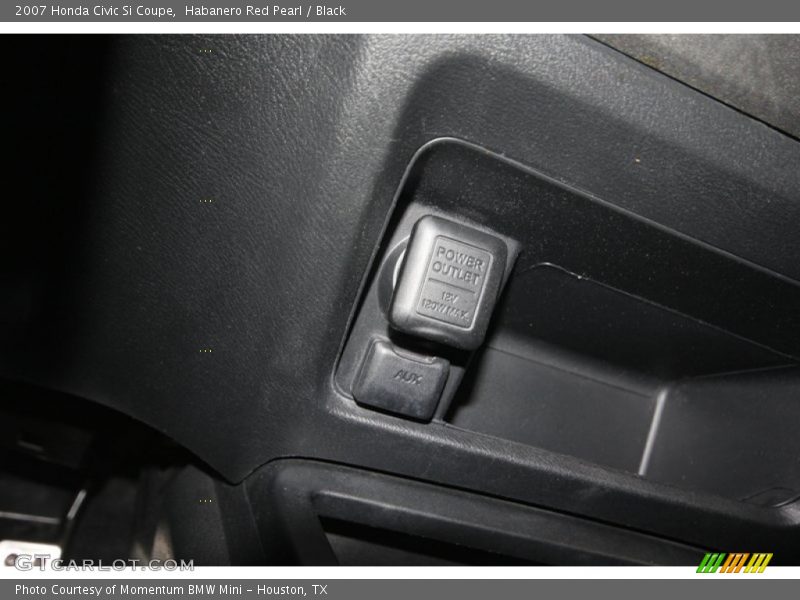 Habanero Red Pearl / Black 2007 Honda Civic Si Coupe