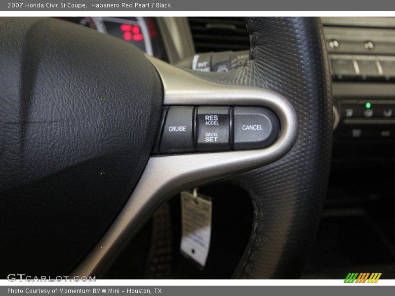 Habanero Red Pearl / Black 2007 Honda Civic Si Coupe
