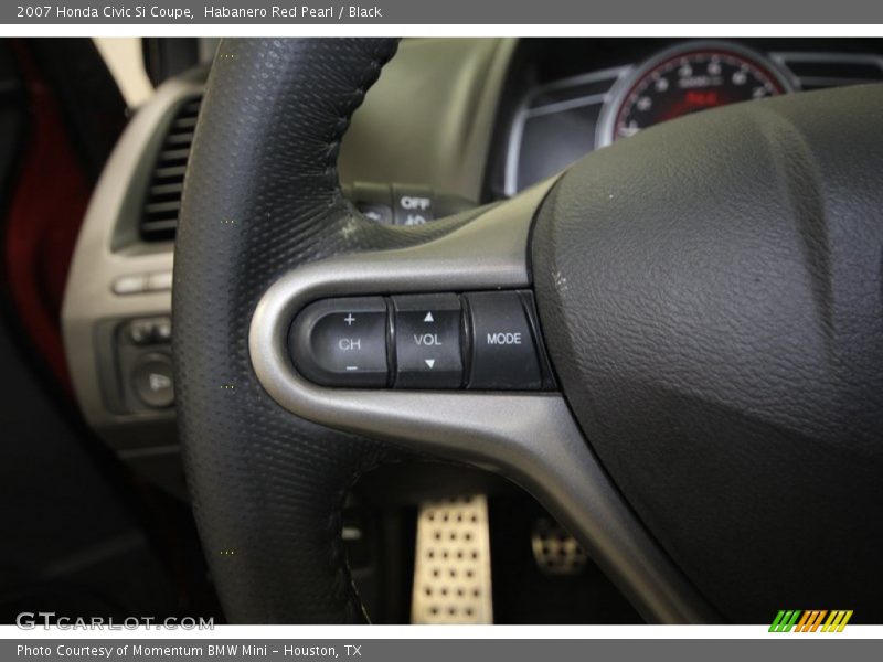 Habanero Red Pearl / Black 2007 Honda Civic Si Coupe