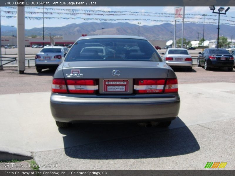 Antique Sage Pearl / Sage 2000 Lexus ES 300 Sedan