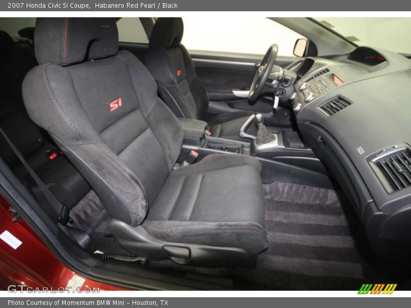 Habanero Red Pearl / Black 2007 Honda Civic Si Coupe
