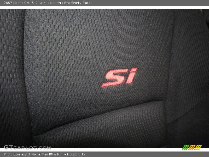 Habanero Red Pearl / Black 2007 Honda Civic Si Coupe