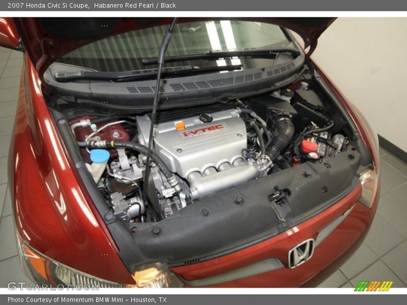 Habanero Red Pearl / Black 2007 Honda Civic Si Coupe