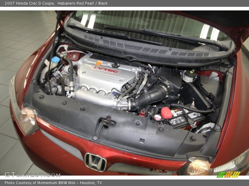 Habanero Red Pearl / Black 2007 Honda Civic Si Coupe