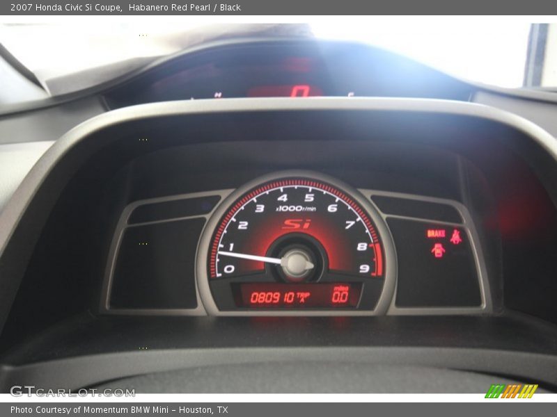 Habanero Red Pearl / Black 2007 Honda Civic Si Coupe
