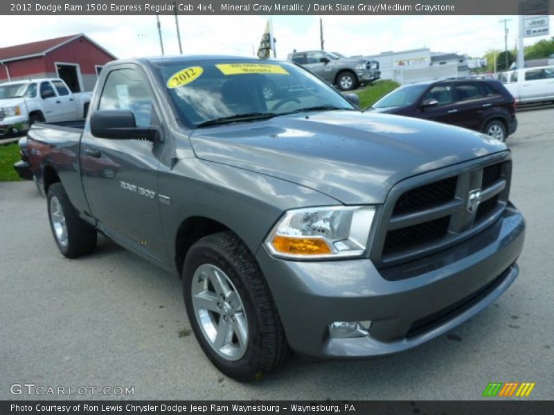 Mineral Gray Metallic / Dark Slate Gray/Medium Graystone 2012 Dodge Ram 1500 Express Regular Cab 4x4