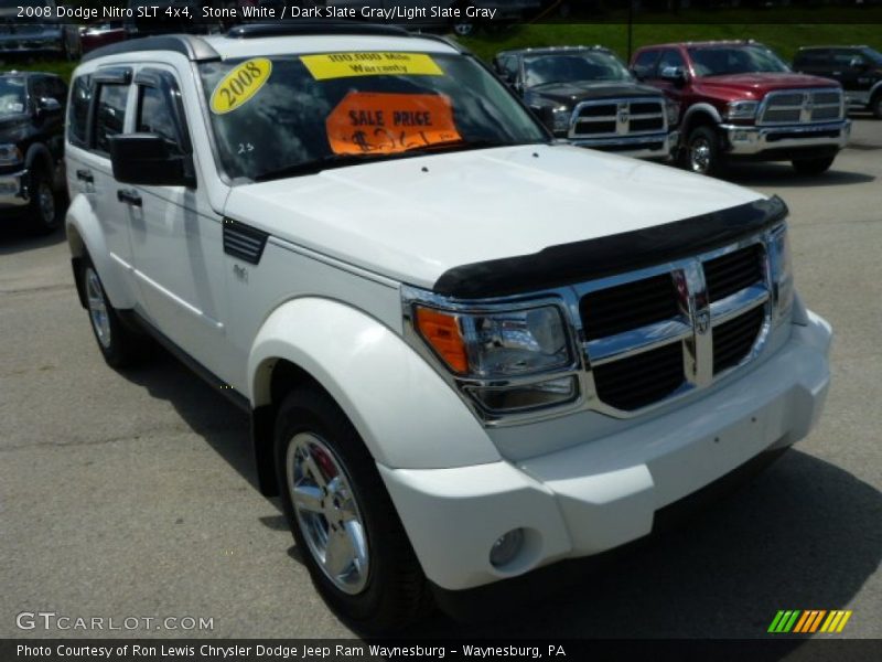 Stone White / Dark Slate Gray/Light Slate Gray 2008 Dodge Nitro SLT 4x4