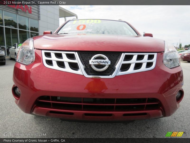 Cayenne Red / Gray 2013 Nissan Rogue SV