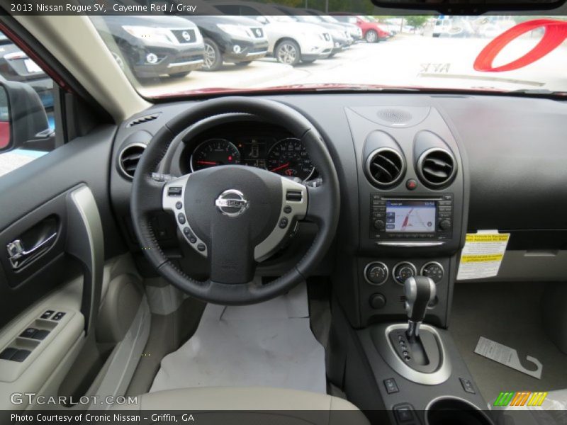 Cayenne Red / Gray 2013 Nissan Rogue SV
