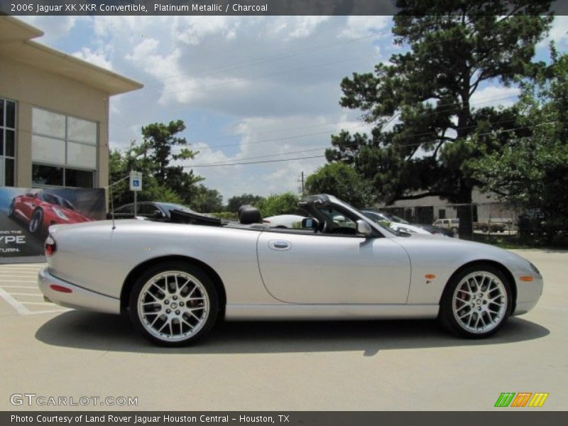 Platinum Metallic / Charcoal 2006 Jaguar XK XKR Convertible