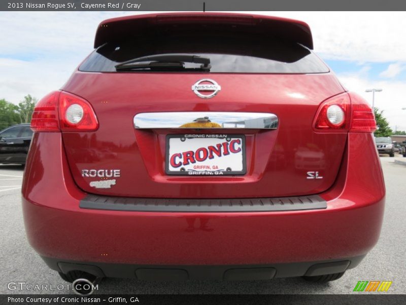 Cayenne Red / Gray 2013 Nissan Rogue SV