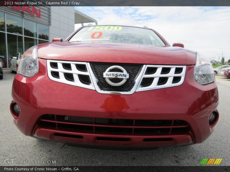 Cayenne Red / Gray 2013 Nissan Rogue SV