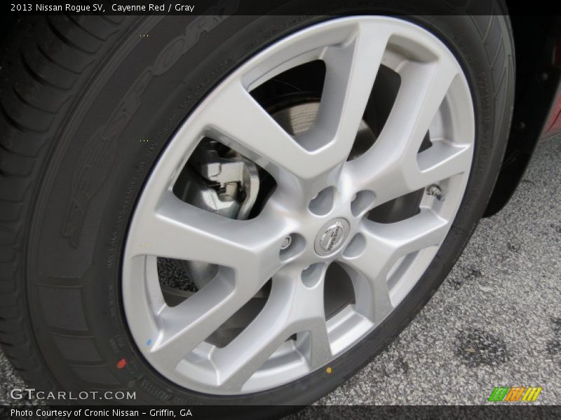 Cayenne Red / Gray 2013 Nissan Rogue SV