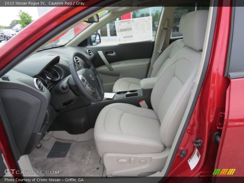 Cayenne Red / Gray 2013 Nissan Rogue SV