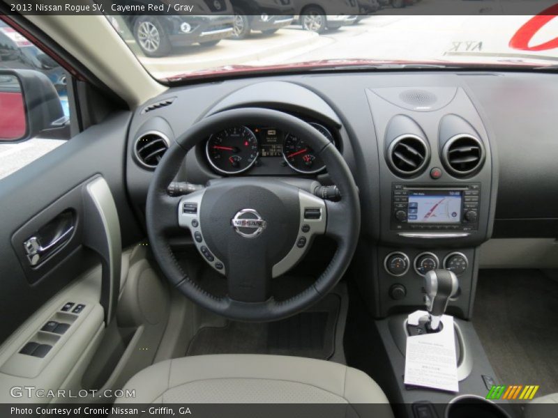 Cayenne Red / Gray 2013 Nissan Rogue SV