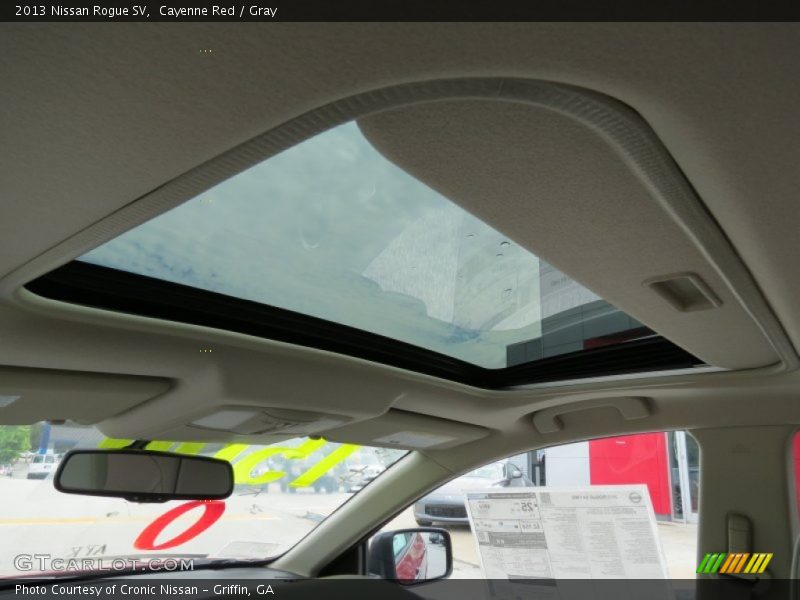 Cayenne Red / Gray 2013 Nissan Rogue SV