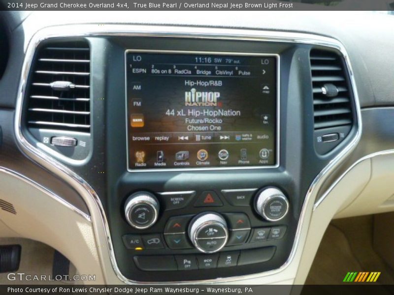 True Blue Pearl / Overland Nepal Jeep Brown Light Frost 2014 Jeep Grand Cherokee Overland 4x4