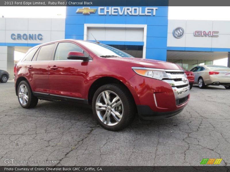 Ruby Red / Charcoal Black 2013 Ford Edge Limited