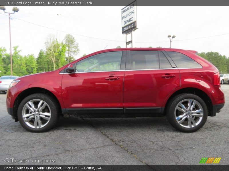 Ruby Red / Charcoal Black 2013 Ford Edge Limited