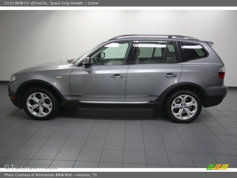 Space Gray Metallic / Oyster 2010 BMW X3 xDrive30i