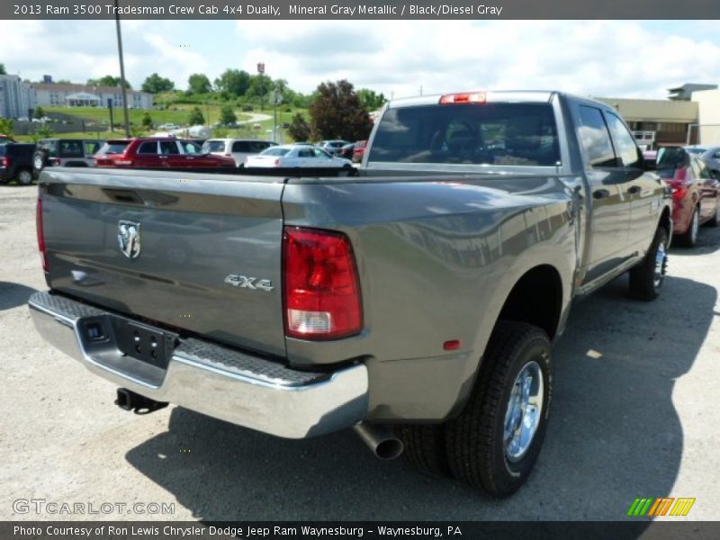 Mineral Gray Metallic / Black/Diesel Gray 2013 Ram 3500 Tradesman Crew Cab 4x4 Dually