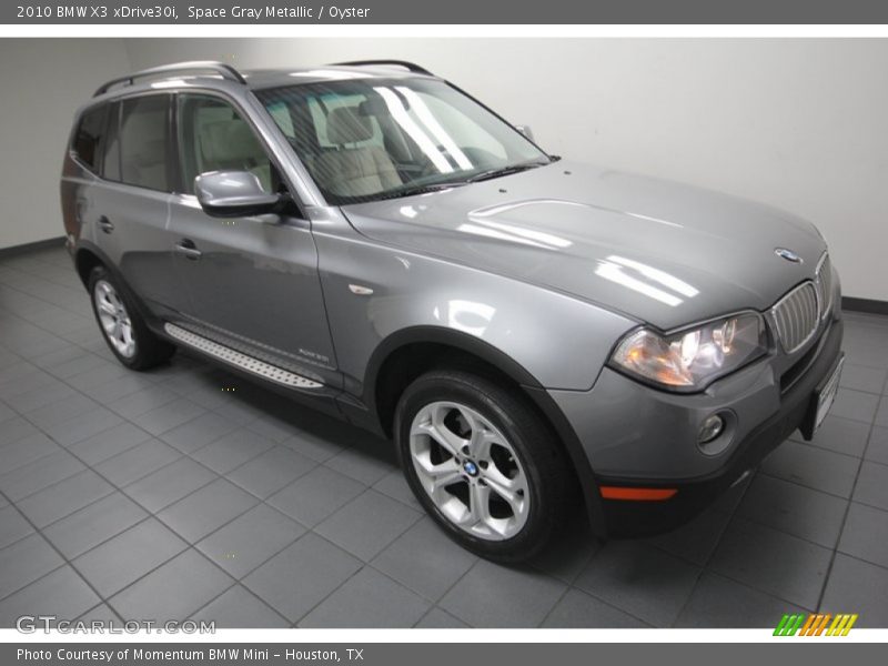 Space Gray Metallic / Oyster 2010 BMW X3 xDrive30i