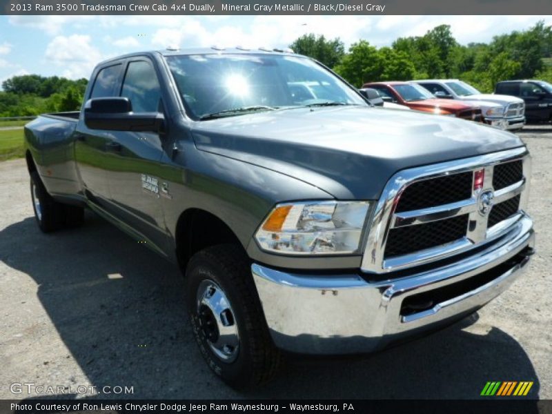 Mineral Gray Metallic / Black/Diesel Gray 2013 Ram 3500 Tradesman Crew Cab 4x4 Dually