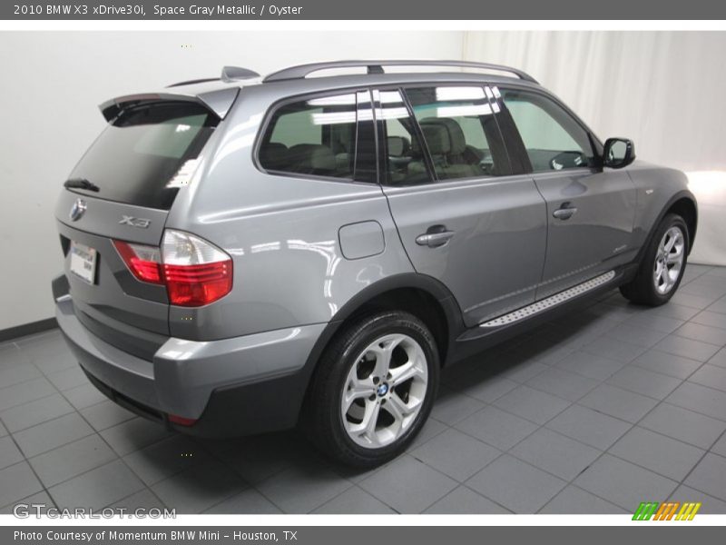 Space Gray Metallic / Oyster 2010 BMW X3 xDrive30i