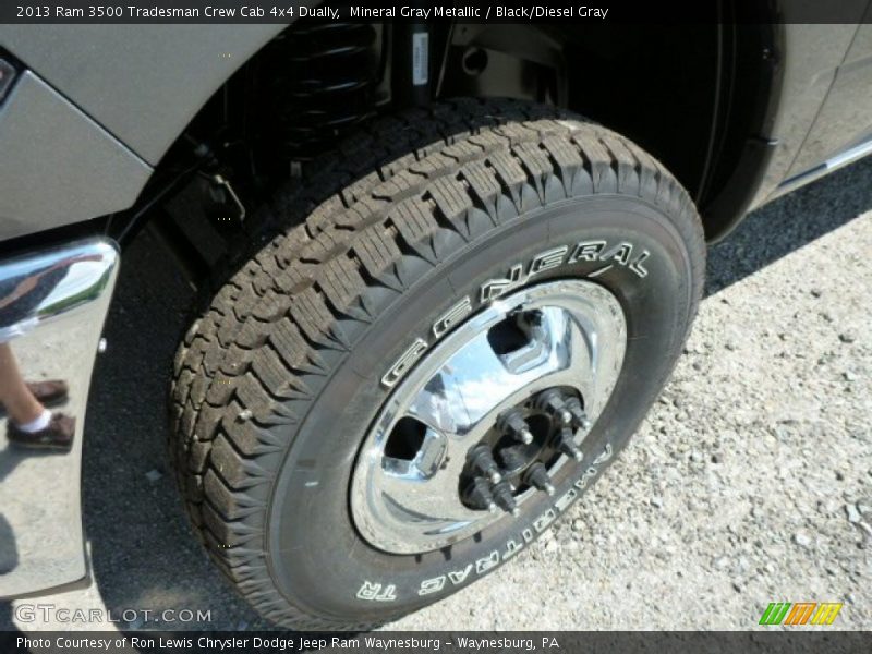 Mineral Gray Metallic / Black/Diesel Gray 2013 Ram 3500 Tradesman Crew Cab 4x4 Dually