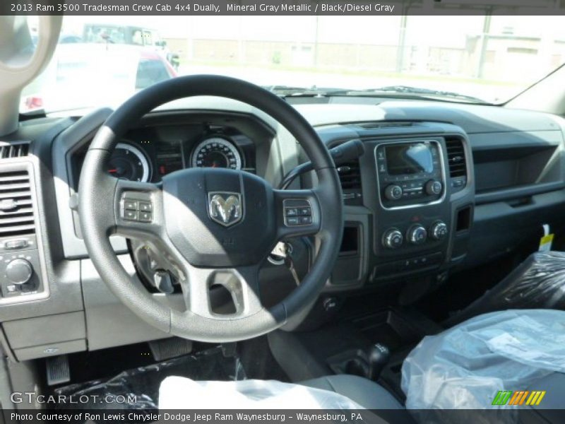 Mineral Gray Metallic / Black/Diesel Gray 2013 Ram 3500 Tradesman Crew Cab 4x4 Dually