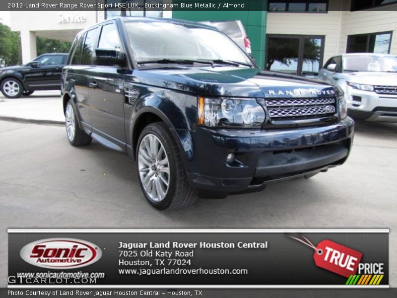 Buckingham Blue Metallic / Almond 2012 Land Rover Range Rover Sport HSE LUX