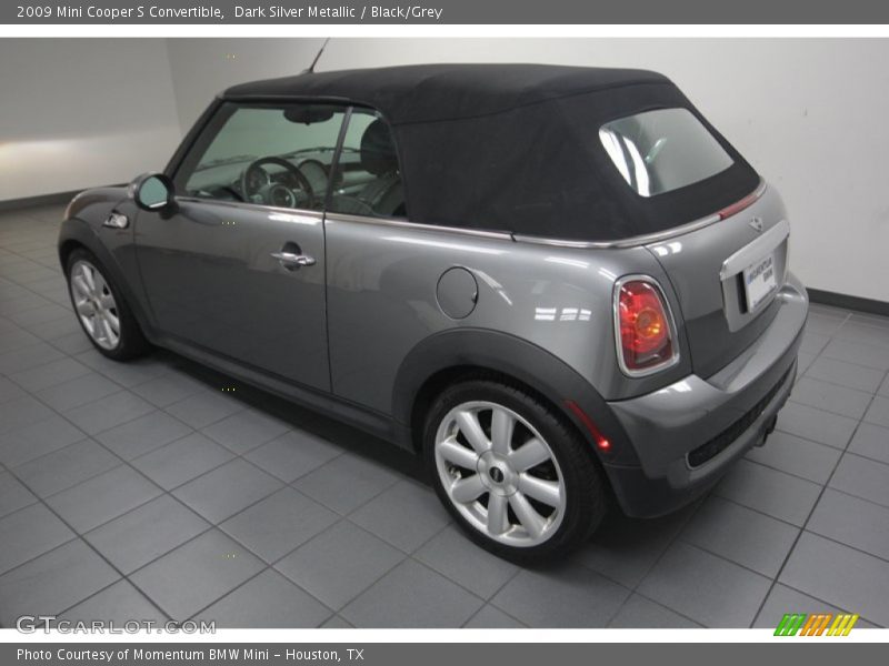 Dark Silver Metallic / Black/Grey 2009 Mini Cooper S Convertible