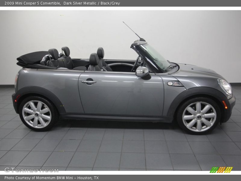Dark Silver Metallic / Black/Grey 2009 Mini Cooper S Convertible