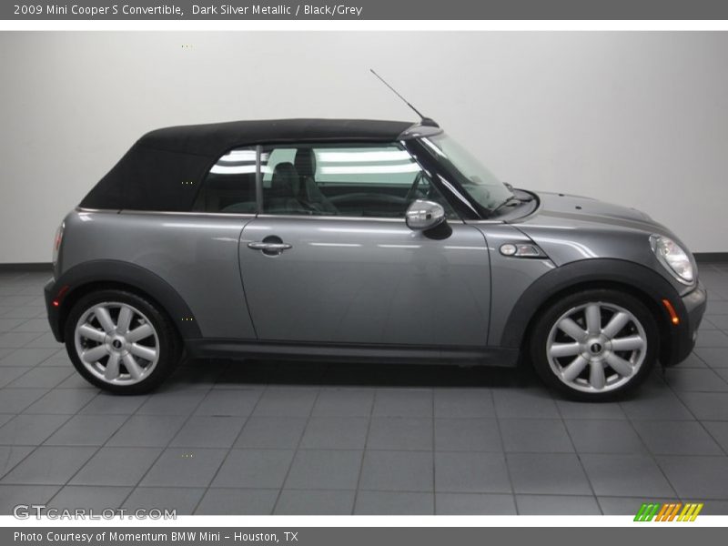 Dark Silver Metallic / Black/Grey 2009 Mini Cooper S Convertible