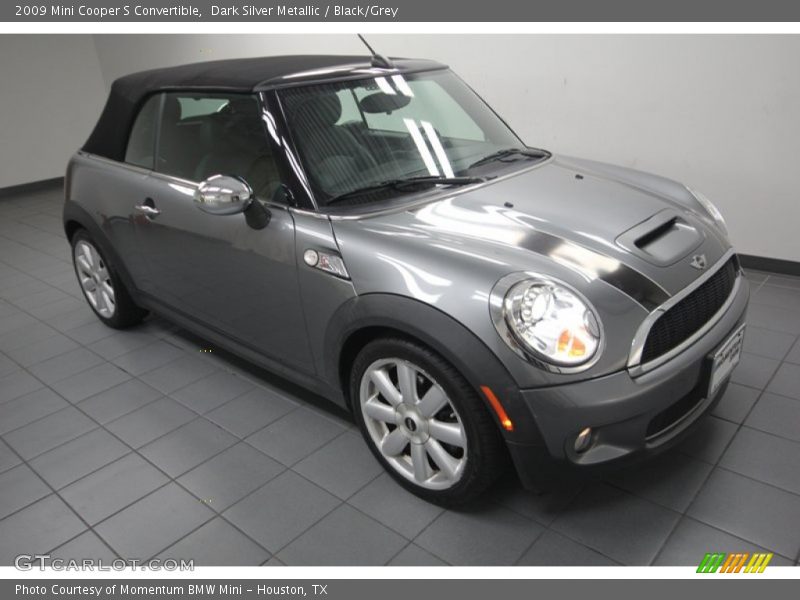 Dark Silver Metallic / Black/Grey 2009 Mini Cooper S Convertible