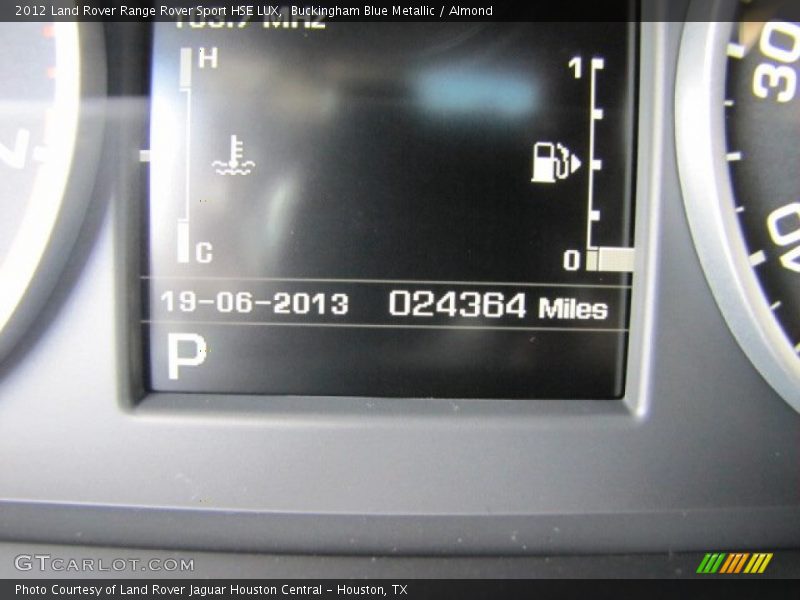 Buckingham Blue Metallic / Almond 2012 Land Rover Range Rover Sport HSE LUX