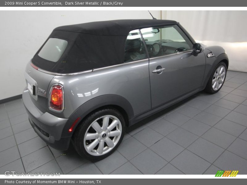 Dark Silver Metallic / Black/Grey 2009 Mini Cooper S Convertible