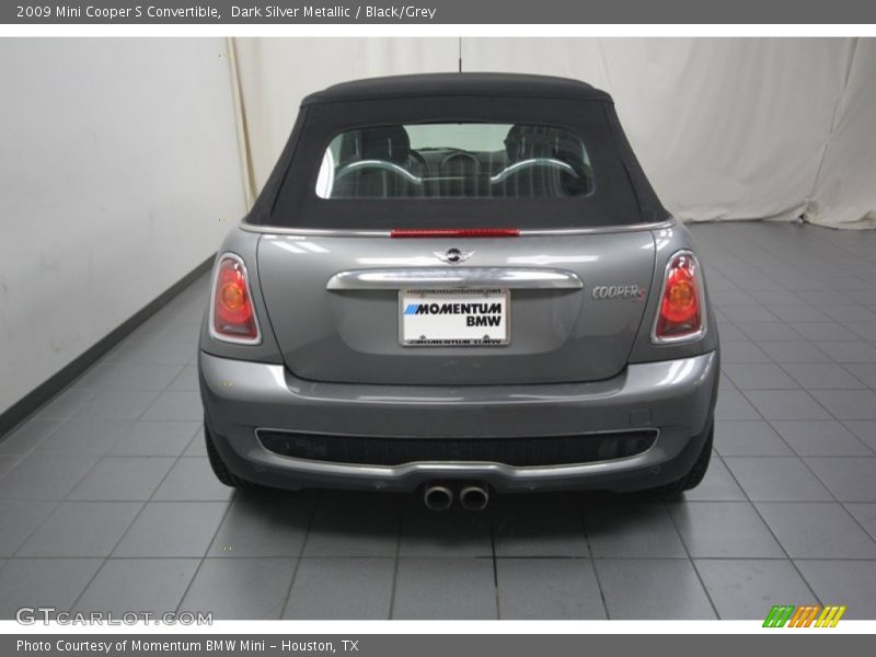 Dark Silver Metallic / Black/Grey 2009 Mini Cooper S Convertible
