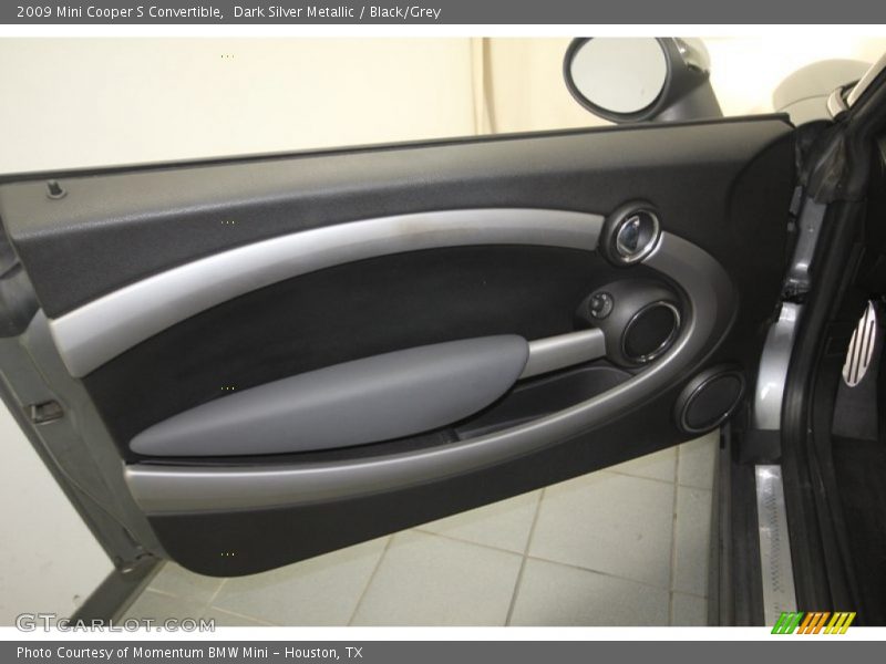Dark Silver Metallic / Black/Grey 2009 Mini Cooper S Convertible